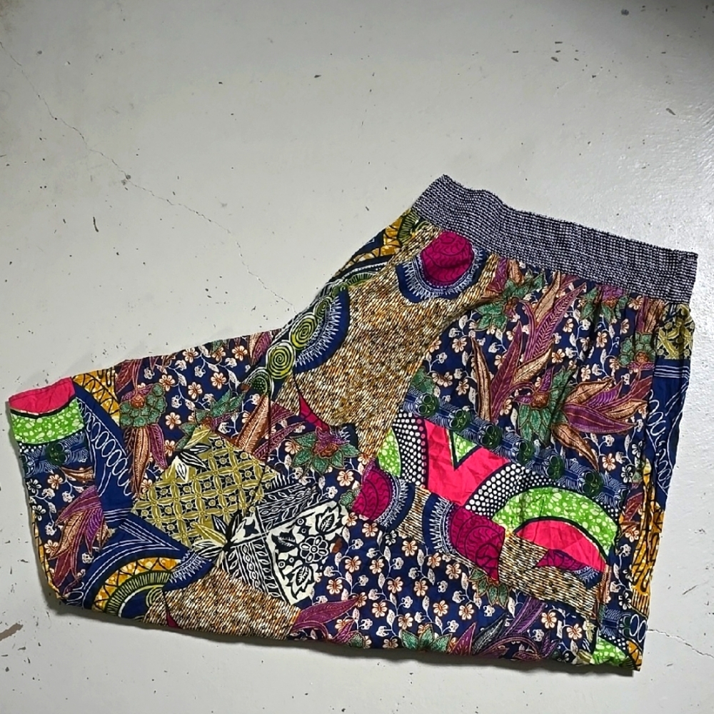 Anthropologie Edme & Esyllte Batik Maxi Skirt Size 6